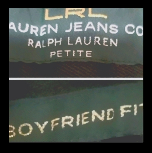 LAUREN Ralph Lauren Mid-Rise Black Ankle Boyfriend Fit Jeans 2P Petite - Picture 3 of 9